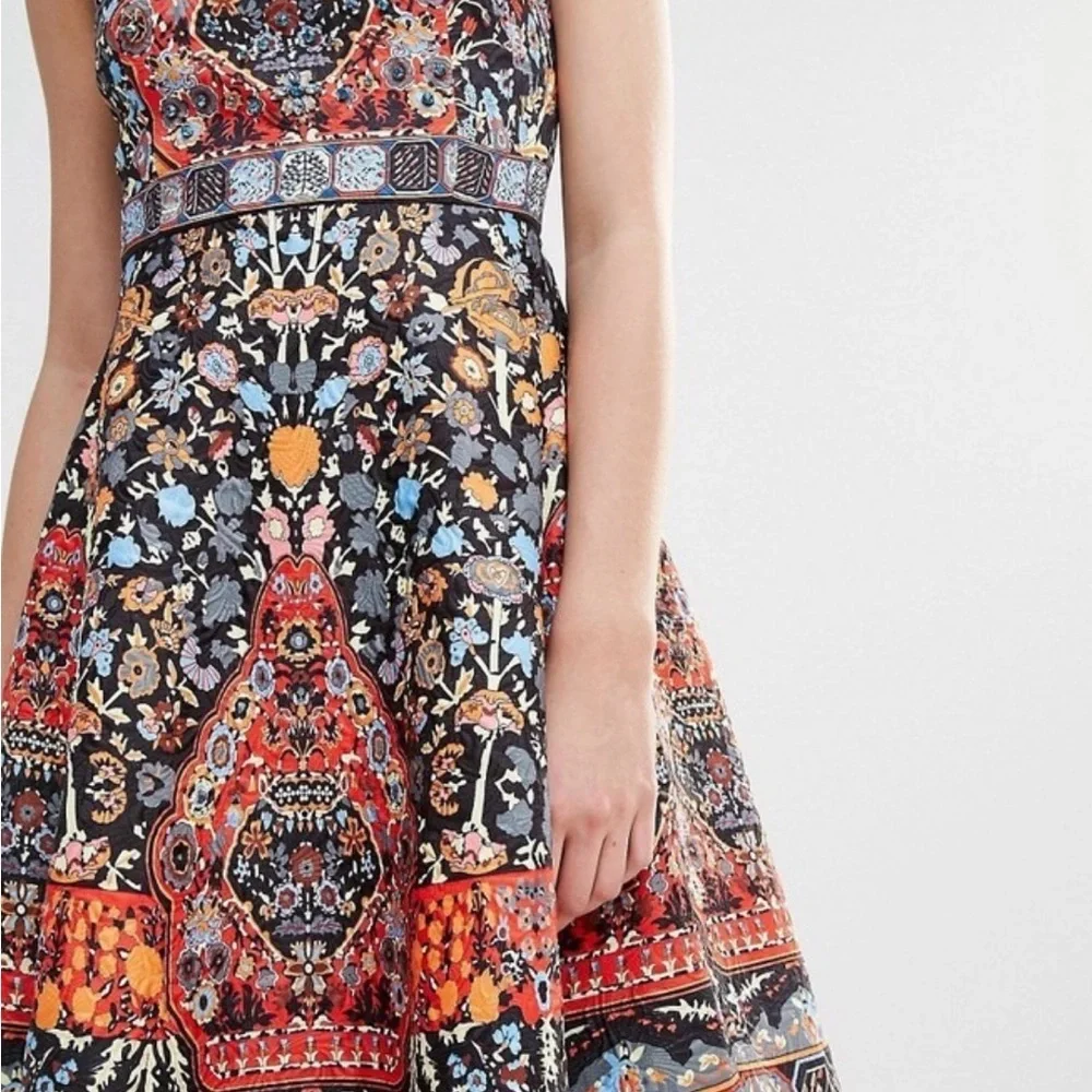 NWOT Vibrant Multicolor Sleeveless Mini Dress - Picture 15 of 15